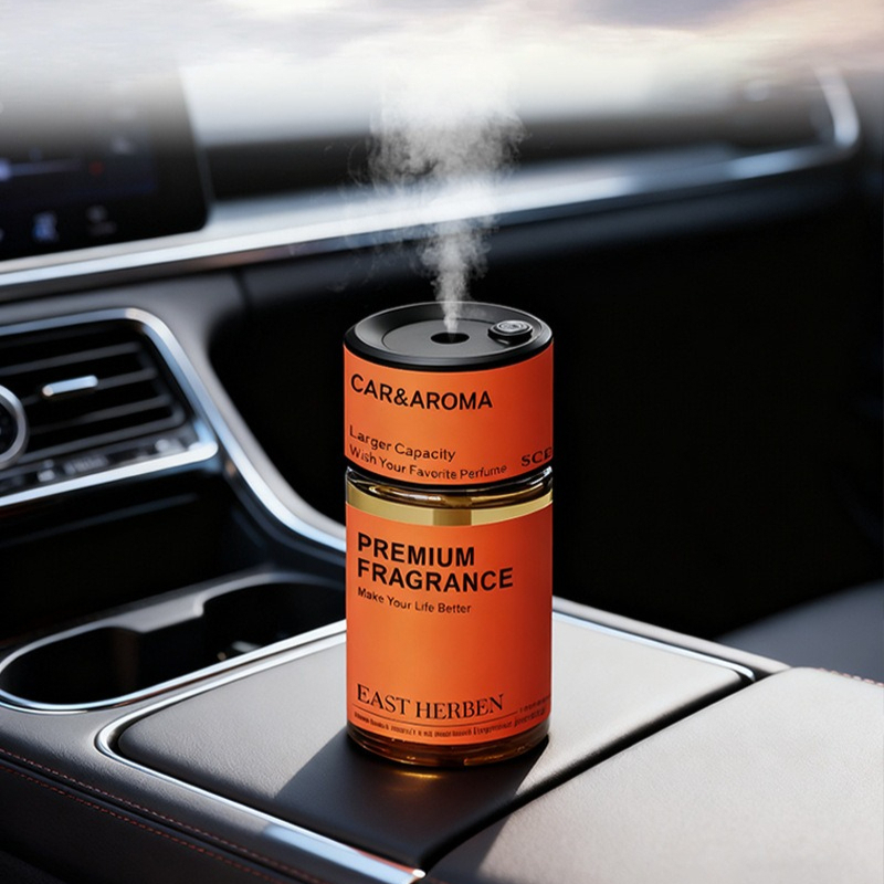 Perfume Fragrance Essence - เครื่องกระจายกลิ่นหอมในรถยนต์อัจฉริยะ AI ใช้พลังงานจาก USB พร้อมฟังก์ชั่นพ่นละอองน้ำมันหอมระเหย กลิ่นหอมสดชื่นสำหรับบ้านและอากาศบริสุทธิ์