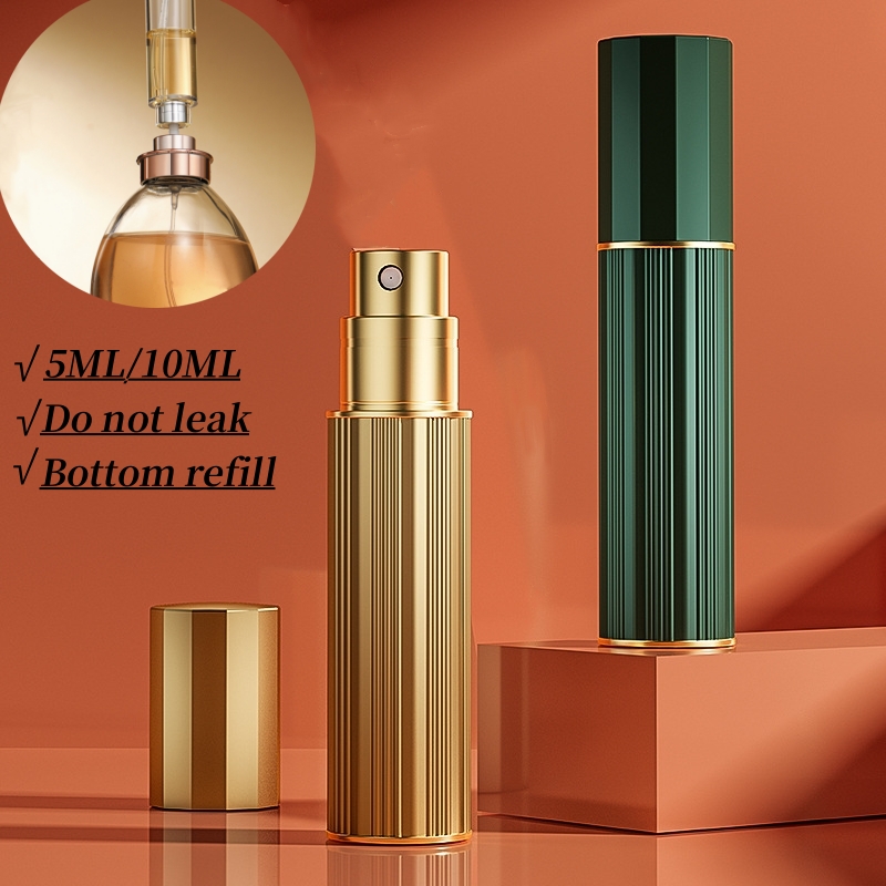 Perfume Fragrance Booster - 5ml 10ml มินิด้านล่างบรรจุสเปรย์น้ําหอมขวดเครื่องสําอางสเปรย์ Atomizer แบบพกพา Liquid