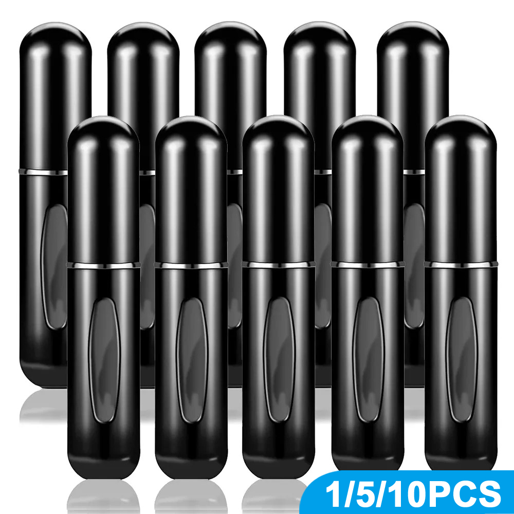 Perfume Fragrance Booster - 1/5/10PCS 5ml แบบพกพาน้ําหอม Atomizer มินิขวดน้ําหอมตัวอย่างสเปรย์บรรจุขวดเครื่องสําอางคอนเทนเนอร์